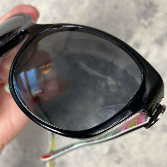 Vera Bradley VB Layla Sunglasses Flower Floral Side Black Jazzy Blooms - Picture 12 of 12